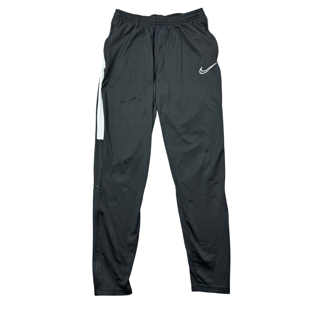 Nike Dri-FIT Mens Medium Academy Soccer Training Pants Black White Sportswear